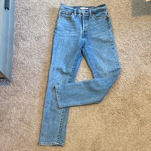 Levi's Light Blue Wedgie Straight Jeans